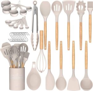 33-Piece Premium Silicone Kitchen Utensils Set