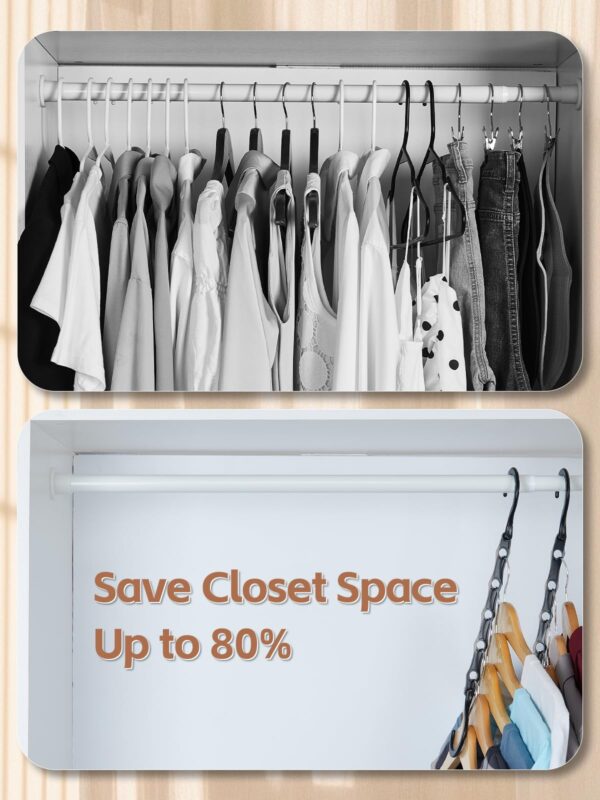 Compact Magic Hangers – 10-Pack Space-Saving Closet Organizers for Heavy Clothes