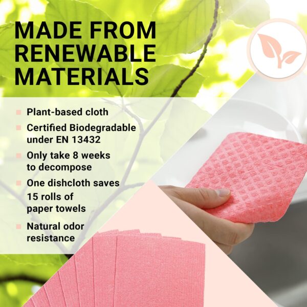 Special Swedish Dishcloths 10-Pack – Eco-Friendly, Reusable, Odor-Free Cleaning Cloths