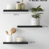 Modern Black Floating Wall Shelves