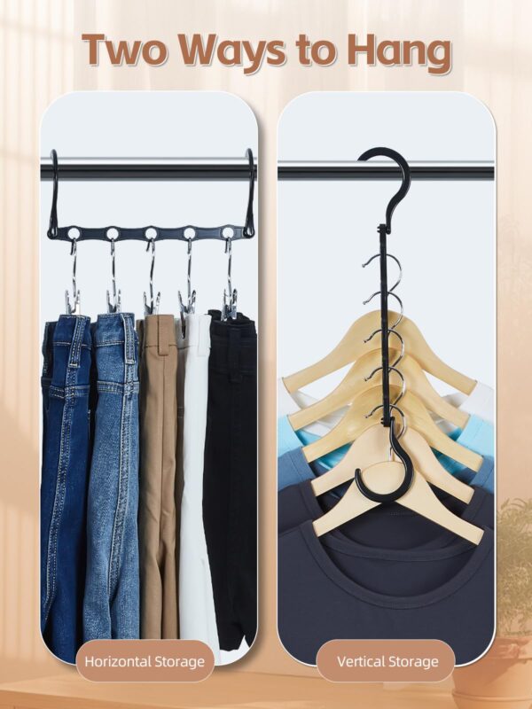 Compact Magic Hangers – 10-Pack Space-Saving Closet Organizers for Heavy Clothes