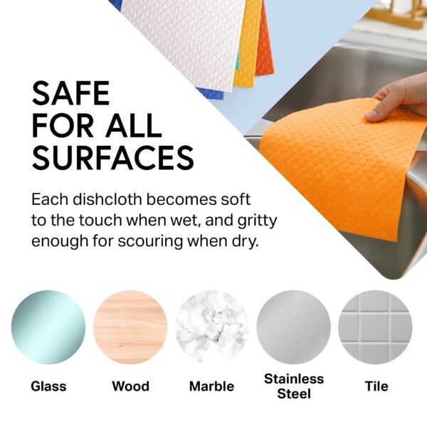 Special Swedish Dishcloths 10-Pack – Eco-Friendly, Reusable, Odor-Free Cleaning Cloths