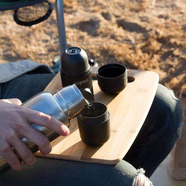 WACACO Minipresso GR, Portable Espresso Maker, Uses Ground Coffee, Hand-Operated, Ideal for Travel and Camping
