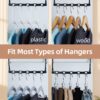 Compact Magic Hangers – 10-Pack Space-Saving Closet Organizers for Heavy Clothes