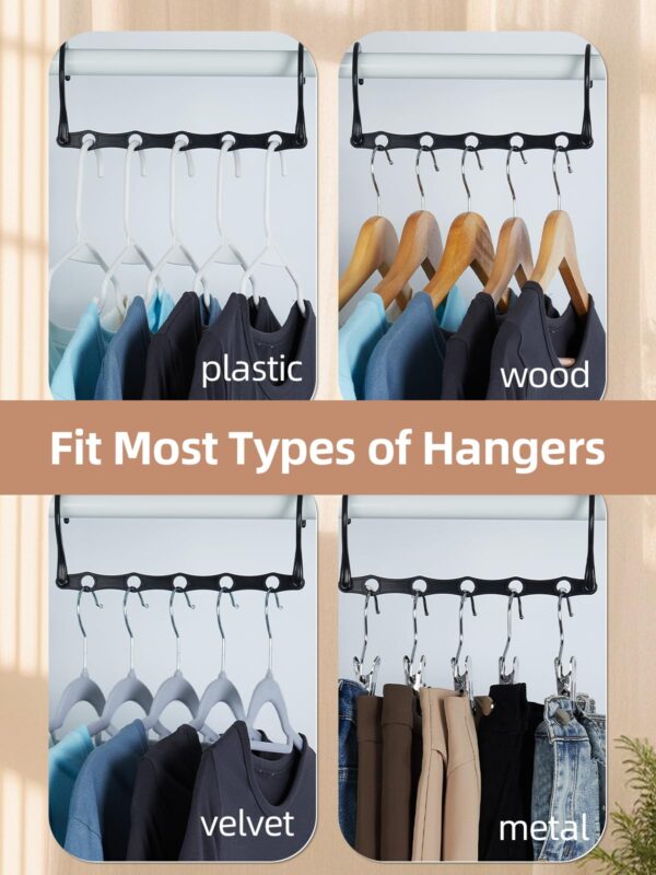 Compact Magic Hangers – 10-Pack Space-Saving Closet Organizers for Heavy Clothes
