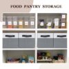 Set of 4 Fabric Storage Bins with Handles – 14"x10" Closet & Shelf Organizer