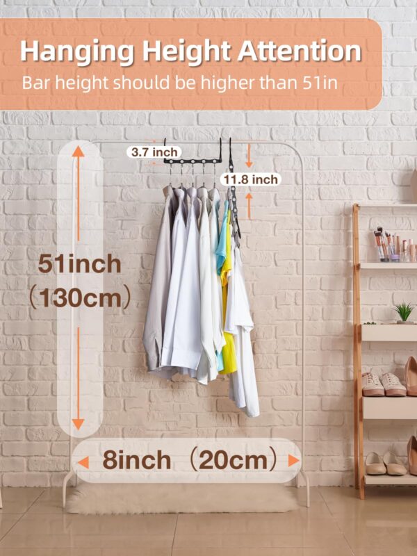 Compact Magic Hangers – 10-Pack Space-Saving Closet Organizers for Heavy Clothes
