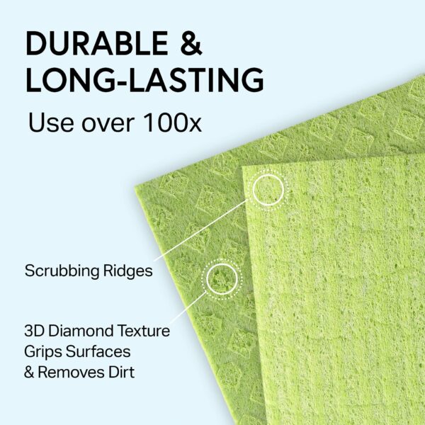 Special Swedish Dishcloths 10-Pack – Eco-Friendly, Reusable, Odor-Free Cleaning Cloths