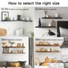 Modern Black Floating Wall Shelves