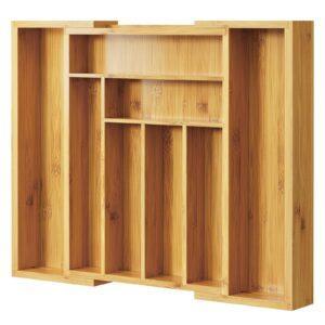 Expandable Bamboo Drawer Organizer