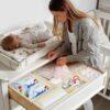 12-Pack Foldable Drawer Organizers – Fabric Storage Bins & Dividers for Clothes, Baby Items, Underwear, Socks, Nursery & Dresser Drawers (Beige)