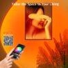Sunset Lamp Projector with App & Button Control – 360° Rotating LED Light, Multicolor Mood Lamp for Bedroom, Room Decor, Parties, Christmas Gifts, TikTok Setup