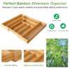 Expandable Bamboo Drawer Organizer