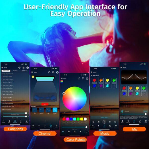 Sunset Lamp Projector with App & Button Control – 360° Rotating LED Light, Multicolor Mood Lamp for Bedroom, Room Decor, Parties, Christmas Gifts, TikTok Setup