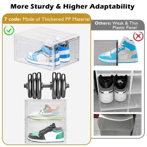 Stackable Shoe Storage Boxes (Set of 6)