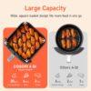 COSORI Air Fryer 9-in-1, Compact & Large 6-Qt, Fast Turbo Modes, 90–450°F Precise Heat for Even Results, Up to 95% Less Oil*, Roast, Bake, Dry, Reheat, Frozen, Broil, Proof, 120V, TurboBlaze, Ceramic